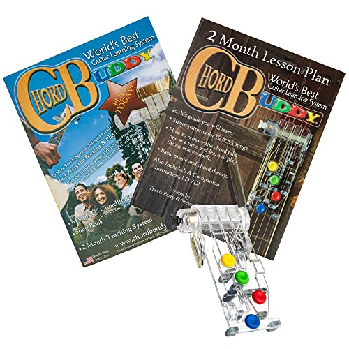 ChordBuddy “MADE IN THE USA” - Guitar Learning with Songbook, Lesson Plan, App, and Right Handed ChordBuddy - for Acoustic Guitars only