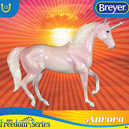 Breyer Freedom Series (Classics) Aurora | Unicorn| Fantasy Horse | Model Horse Toy | (1: 12 Scale (Classics) | Model #62059