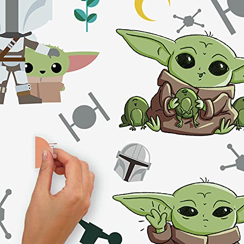 RoomMates RMK4805SCS Baby Yoda Grogu Illustrated Peel and Stick Wall Decals 12 x 6