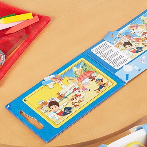 Melissa and Doug PAW Patrol Take-Along Magnetic Jigsaw Puzzles (2 15-Piece Puzzles) - PAW Patrol-Themed Magnetic Travel Puzzles For Toddlers and Kids Ages 3+