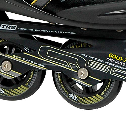 Roller Derby Aerio Q-60 Men's Inline Skates - Black/Yellow - Size 06