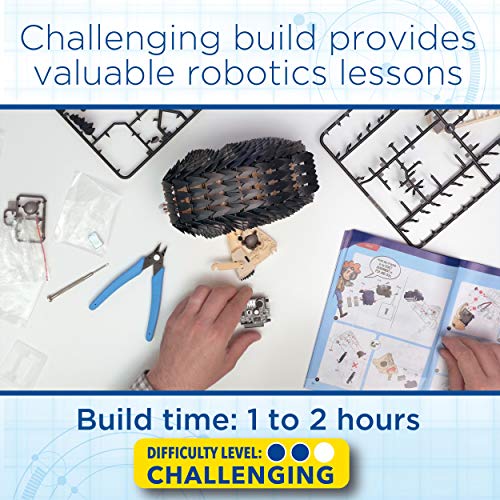 Thames and Kosmos My Robotic Pet - Tumbling Hedgehog | Build Your Own Sound Activated Tumbling, Rolling, Scurrying Pet | STEM Experiment Kit | Toy of The Year Award Finalist