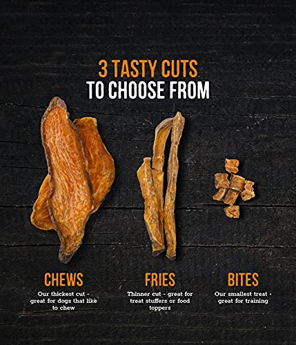 Wholesome Pride Sweet Potato Fries 100% All-Natural Single Ingredient, USA-Sourced Dog Treats, 8 oz