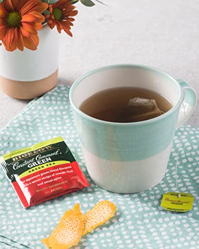 Bigelow Constant Comment Green Tea, Caffeinated, 20 Count (Pack of 6) 120 Total Tea Bags