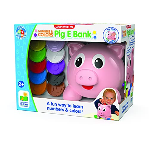 The Learning Journey Learn with Me - Numbers and Colors Pig E Bank - Color and Number STEM - Teaching Toddler Toys and Gifts for Boys and Girls Ages 2 Years and Up, Model Number: 208441