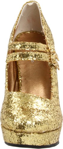 Ellie Shoes Women's 421-Jane-G Maryjane Pump,Gold Glitter,5 M US