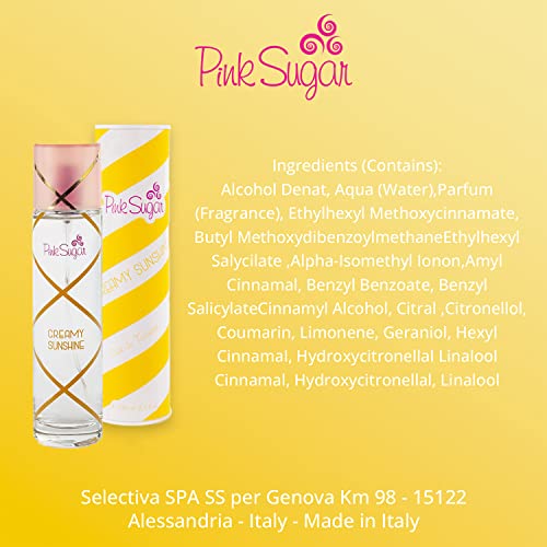 Pink Sugar Creamy Sunshine Eau de Toilette Perfume for Women, 3.4 Fl. Oz.