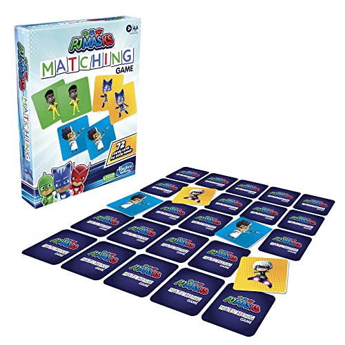 PJ Masks Matching Game for Kids Ages 3 and Up, Fun Preschool Memory Game for 1+ Players