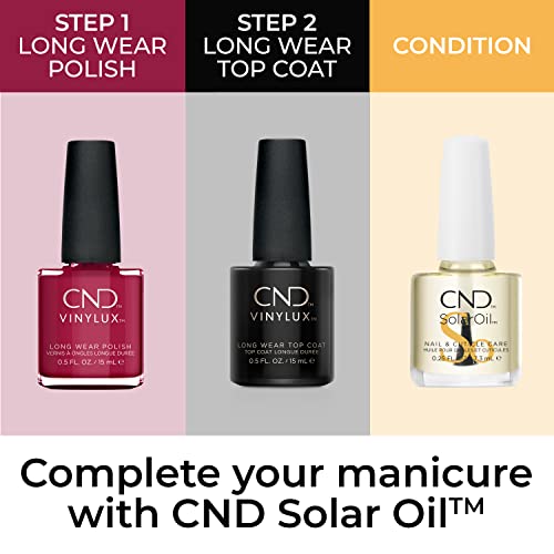 CND Vinylux Longwear Red Nail Polish, Gel-like Shine and Chip Resistant Color, 0.5 Fl Oz