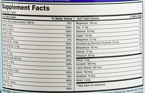 Kirkland Signature Daily Multi Vitamins and Minerals Tablets, 1000-Count Pack