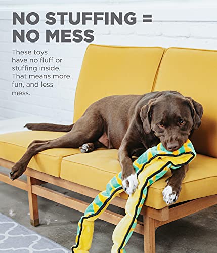 Outward Hound Invincibles Green Snake Plush Dog Toy, XXL