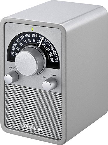 Sangean WR-15SR AM/FM Table Top Wooden Radio (Silver)
