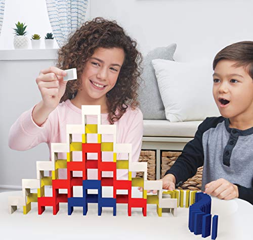 H5 Domino Creations 100-Piece Set by Lily Hevesh, Family Game for Adults and Kids Ages 5 and Up