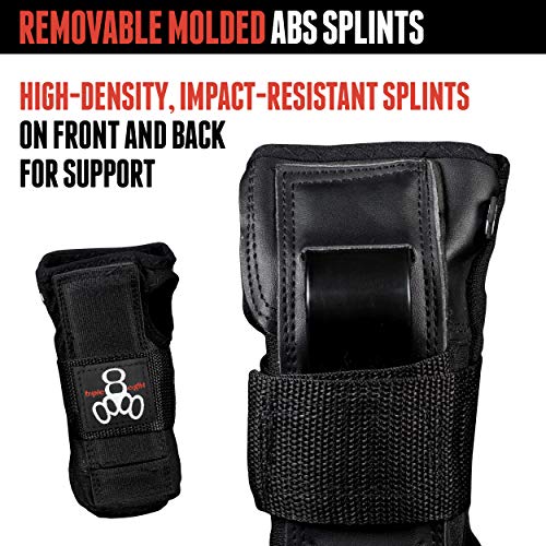 Triple 8 Saver Series Wristsaver II - Slide On Wrist Guard (Black, Junior)