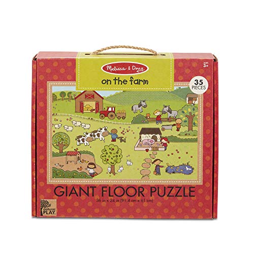 Melissa and Doug Natural Play Giant Floor Puzzle: On the Farm (35 Pieces)