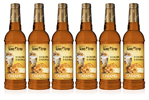 Jordan's Skinny Syrups Caramel, Sugar Free Coffee Flavoring Syrup, 25.4 Ounce (Pack of 6)