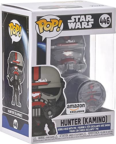 Funko Pop! Star Wars: Across The Galaxy - Hunter with Pin, Amazon Exclusive