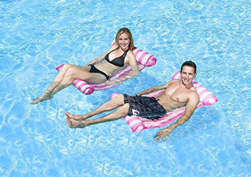Poolmaster Swimming Pool Water Hammock Lounge, Pink, Model:07436