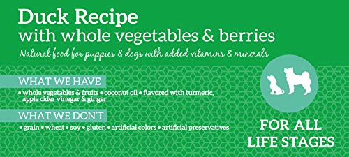 Health Extension Dry Dog Food, Natural Food with Added Vitamins and Minerals, Suitable for All Puppies, Include Duck Recipe with Whole Vegetable and Berries (4 Pound)