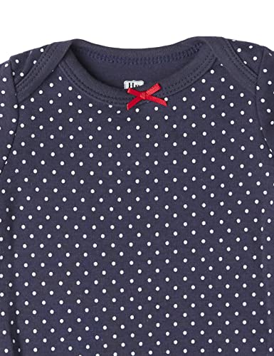 Hudson Baby Unisex Baby Cotton Long-Sleeve Bodysuits Apple, 6-9 Months