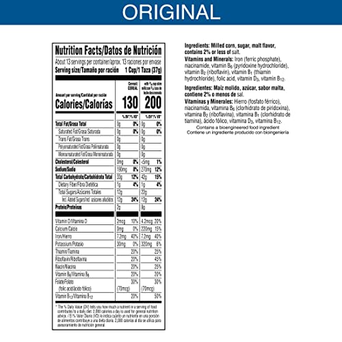 Frosted Flakes Breakfast Cereal, 8 Vitamins and Minerals, Kids Snacks, Large Size, Original, 10.8lb Case (10 Boxes)