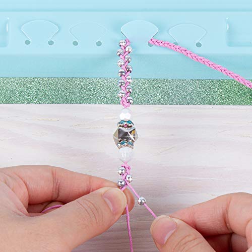 Make It Real: Rainbow Bling Bracelets Kit - Create 5 Unique Cord Charm Bracelets, 82 Pieces, Includes Play Tray, All-in-One, DIY Kit, Tweens and Girls, Arts and Crafts, Kids Ages 8+