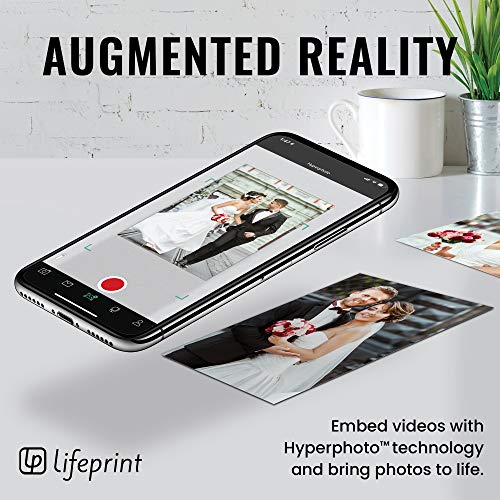 Lifeprint 3x4.5 Portable Photo and Video Printer for iPhone and Android. Make Your Photos Come to Life w/Augmented Reality - Black