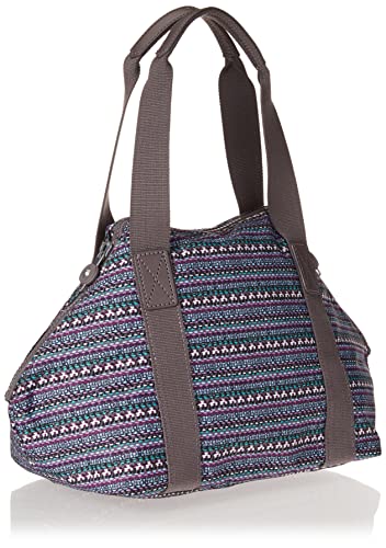 Kipling womens WomenÃ‚â€™s Art Mini Tote Bag, Lightweight Weekender, Nylon Travel Handbag Small Shoulder Bag, Stripy Dots, 13.5 L x 8.25 H 7.25 D US