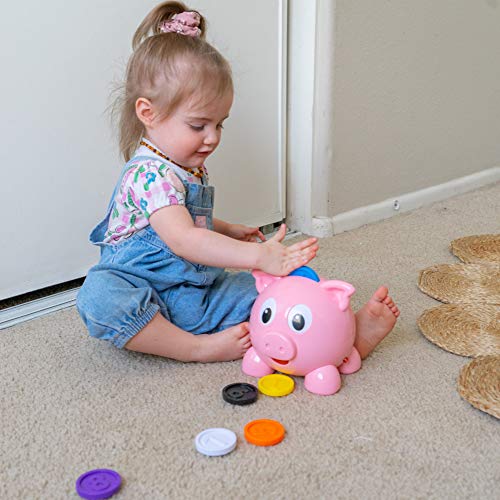 The Learning Journey Learn with Me - Numbers and Colors Pig E Bank - Color and Number STEM - Teaching Toddler Toys and Gifts for Boys and Girls Ages 2 Years and Up, Model Number: 208441