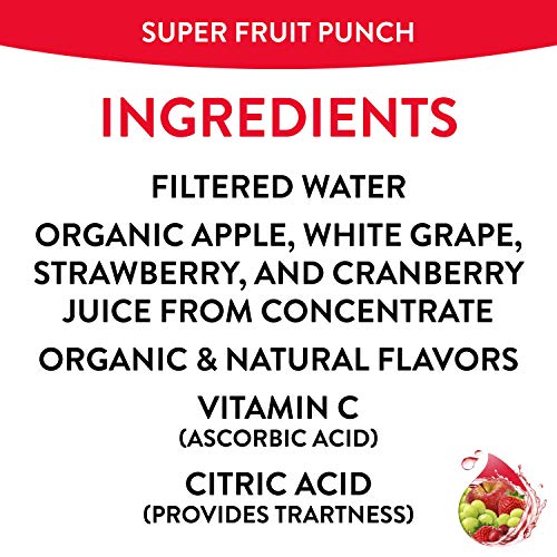 Honest Kids Super Fruit Punch Organic Fruit Juice Drink, 6.75 Fl Oz, 32 Pack