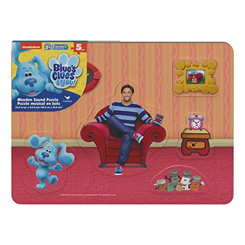 Blue's Clues Chunky Wood Sound Puzzle, for Families and Kids Ages 3 and up