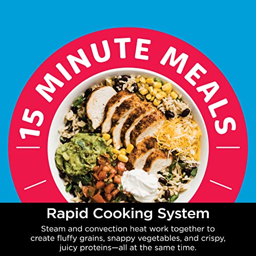 Ninja SF301 Speedi Rapid Cooker and Air Fryer, 6-Quart Capacity, 12-in-1 Functions to Steam, Bake, Roast, Sear, Sauté, Slow Cook, Sous Vide and More, 15-Minute Speedi Meals All In One Pot, Sea Salt Gray