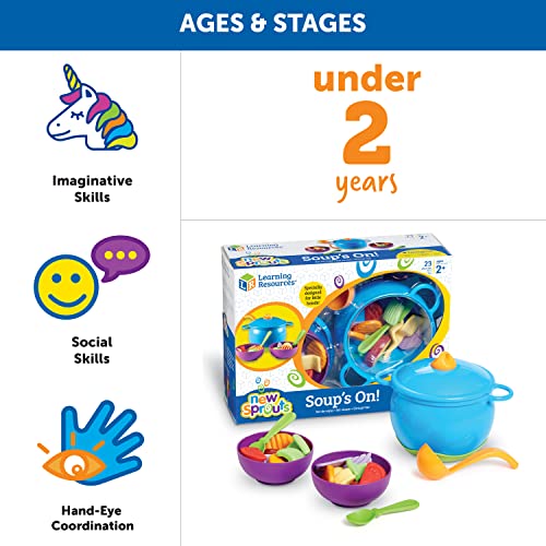 Learning Resources,Plastic, New Sprouts Soup's On!, 23 Pieces,Multicolor,5'