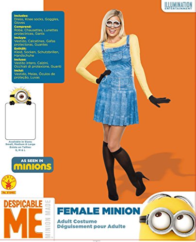Rubie's Women's Minions Female Adult Sized Costumes, As Shown, Small US