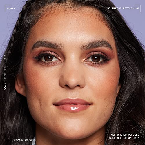 NYX PROFESSIONAL MAKEUP Micro Brow Pencil, Eyebrow Pencil - Cool Ash Brown