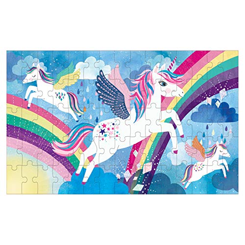 Unicorn Magic 75 Piece Lenticular Puzzle from Mudpuppy - Exciting and Innovative Jigsaw Puzzle for Kids, 17.75' x 11', Watch The Completed Puzzle Transform Before Your Eyes, Ages 5+