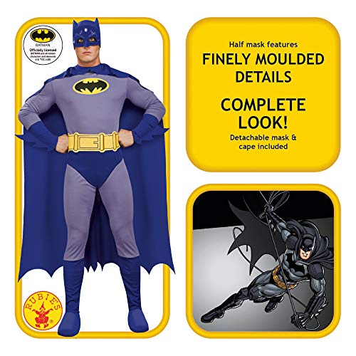 Rubie's mens Batman the Brave and Bold Adult Sized Costumes, Blue/Grey, Large US