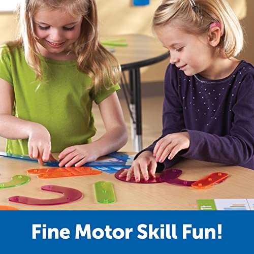 Learning Resources Letter Construction, Homeschool, School Activity Set, Play School, 60 Pieces, Ages 3+