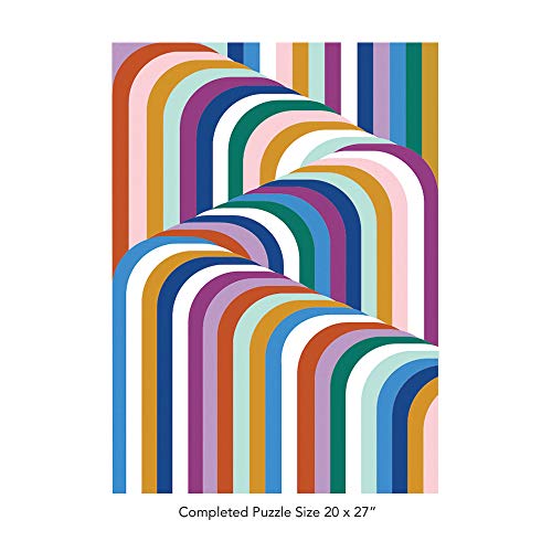 Galison Now House by Jonathan Adler Vertigo 1000 Piece Jigsaw Puzzle, Contemporary Abstract Art Puzzle with a Multitude of Colors in Unique Patterns, 1 EA