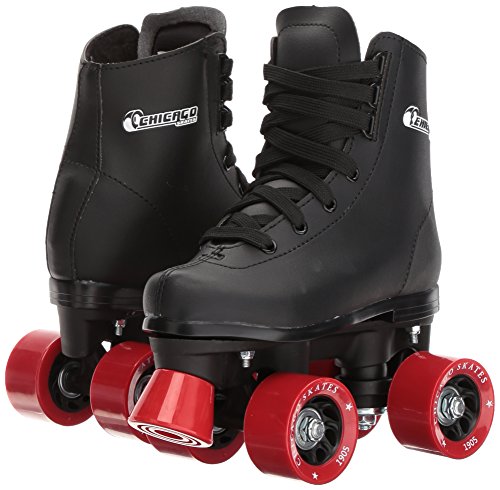 Chicago Boys Rink Roller Skate - Black Youth Quad Skates - Size 4