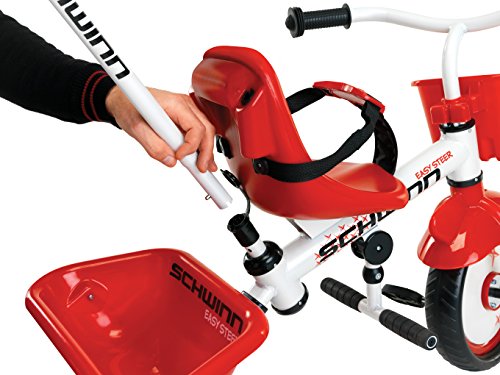 Schwinn Easy Steer Tricycle, Red/White, 8'