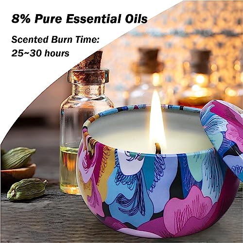 TTRWIN 9 Pack Scented Candles Gift Set, Natural Soy Wax Candles, Relaxing Candles for Women, Home Scented, Aromatherapy and Stress Relief, Gift for Christmas, Birthday, Valentine, Mother's Day