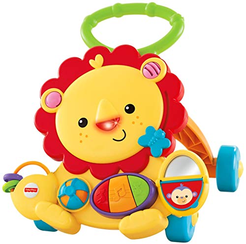 Fisher-Price Baby and Toddler Toy Musical Lion Walker Push Along with Lights Sounds and Developmental Activities for Ages 6+ Months [Amazon Exclusive]