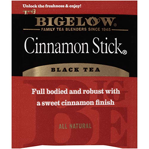 Bigelow Cinnamon Stick Black Tea, Caffeinated, 20 Count (Pack of 6), 120 Total Tea Bags