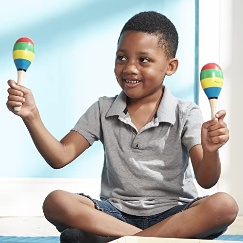 Melissa and Doug Band-in-a-Box Clap! Clang! Tap! - 10-Piece Musical Instrument Set - Kids Musical Instruments, Wooden Percussion Instruments For Toddlers And Kids Ages 3+