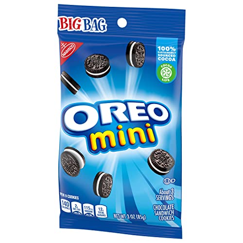 OREO Mini Chocolate Sandwich Cookies, 12 -3 oz Big Bags