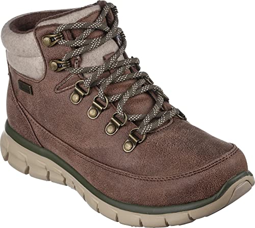 Skechers Women's Easy Going-Warm Escape Fashion Boot, Brown, 10