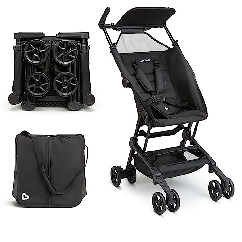 Munchkin® Sparrow™ Ultra Compact Lightweight Travel Stroller for Babies and Toddlers, Black