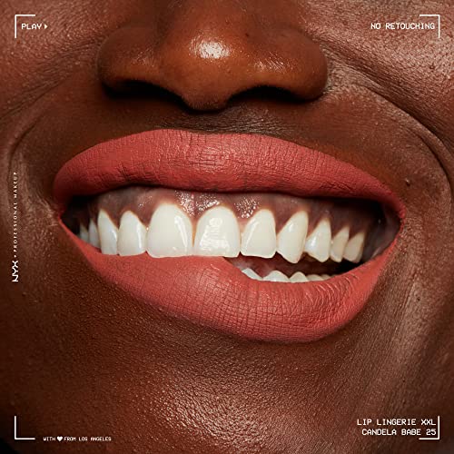 NYX PROFESSIONAL MAKEUP Lip Lingerie XXL Matte Liquid Lipstick - Candela Babe (Warm Rose Nude)