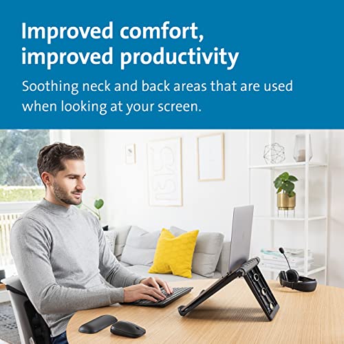 Kensington Easy Riser Portable Ergonomic Device Cooling Stand (12'-17') for Desktop, Chromebooks and Wacom Devices – Black (K52788WW)